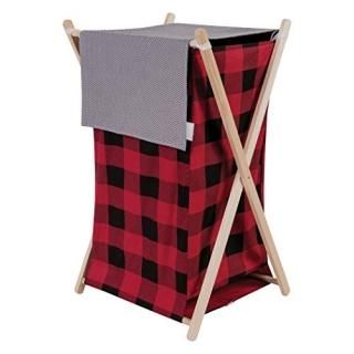 Trend Lab Red and Black Buffalo Check Hamper Sets Multi