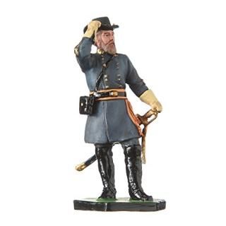 Tin Soldier US Civil war Confederates General Longstreet Hand Painted Metal Scul