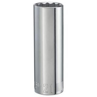 CRAFTSMAN Deep Socket Metric 1/2-Inch Drive 21mm 12-Point CMMT44447