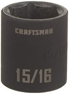 CRAFTSMAN Shallow Impact Socket SAE 1/2-Inch Drive 15/16-Inch CMMT15857