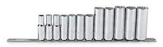 Stanley J52209 12-pc 12 Point 3/8 Drive Metric Deep Socket Set