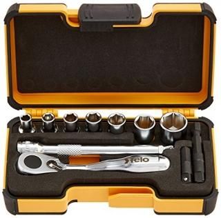 Felo 07157 62057 XS 11pc Box Sockets Mini Ratchet Bitholder INCH Set