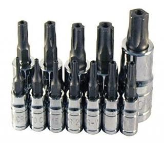 ATD Tools ATD-13778 12 Pc. 5-Lobe Tamper-Resistant Star Plus Bit Socket Set