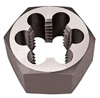 Alfa Tools MHD70757L 6-3Mmx1-00 Left Hand Rethreading hex Die Carbon Steel