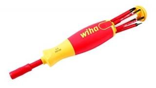 Wiha 28393 Insulated Slim Line Precision Pop Up Screwdriver Set Slotted 7-Piece 