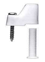 CRL White Storm Window Clamps - Pack of 4