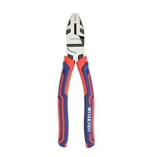 WORKPRO 8-Inch Linesman Pliers in CRV Steel for Twisting and Cutting Wires Clamp