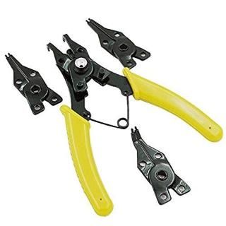 GOSONO Retaining Ring Pliers 4 IN 1 Multifunctional Auto-lock Snap Ring Pliers I