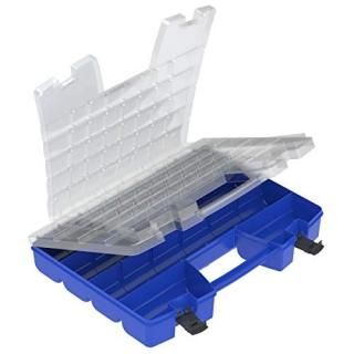 Akro-Mils 06118 Plastic Portable Hardware and Craft Parts Organiser Large Blue