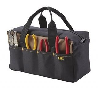 Custom Leathercraft 1116 14-Inch Standard Tool Tote Bag 8 Outside Pockets by Cus