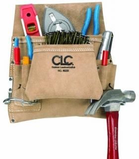 Custom LeathercraftI823X8-Pocket Leather Nail Bag-8-POCKET NAIL/TOOL BAG  