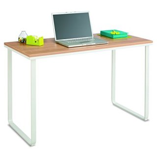 Safco Products Simple Design Table Desk with Sled Base Beech/White 141