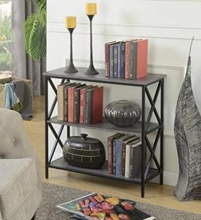 Convenience Concepts Tucson 3 Tier Bookcase Weathered Gray
