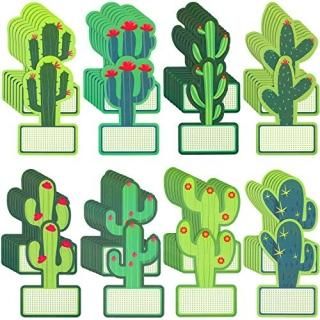 64 Pieces Cactus Cutouts Bulletin Board Decor Cactus Name Tags Stickers Cactus T