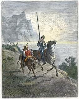 Cervantes Don Quixote And Sancho 1863 Don Quixoteȥ硦ѥ ΩĦθ奰