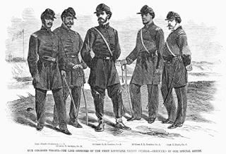  NThe Line Officers Of The First Louisianͥƥ֥ɤϢĦ異ꥫ1863ݥ