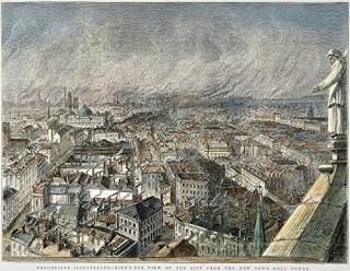 ޥ󥰥 1876 Na BirdS-Eye View Of The City Of The Industrial Revolution E