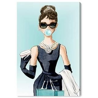 The Oliver Gal Artist Co. People and Portraits Wall Art Canvas Prints 'Bubble Gu