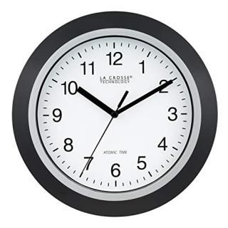 La Crosse Technology WT-3102B 10-Inch WWVB Self-set Analog Wall Clock and automa