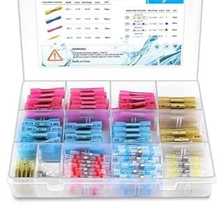 Flytuo 250PCS Solder Seal Wire Connector & Heat Shrink Butt Connectors Electrica