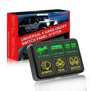 OFFROADTOWN åѥͥ 6 Gang Switch Panel 708145