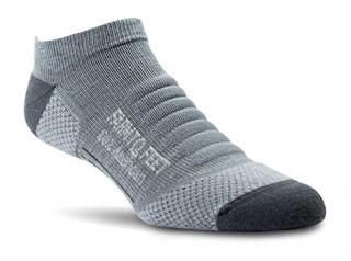 Farm to Feet Damascus Lightweight Technical Low Cut Merino Wool Socks Charcoal S