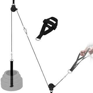 Yes4All Cable Pulley Attachment Full Set  2-inch Olympic Bars Compatible LAT Pul