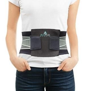 AllyFlex Sports Lumbar Support - Back Brace For Men & Women Ergonomic Design and