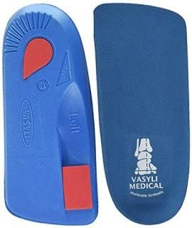 Vasyli Custom 3/4 Length Insoles Blue Medium Fast & Effective Pain Relief Custom