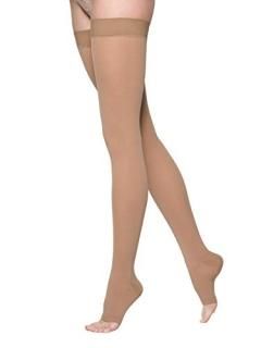 Sigvaris Select Comfort 862NLLO66 20-30 mmHg Womens Open Toe Thigh Crispa Large-