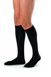 ľJobst For Men Firm Support Over-The-Calf Dress Socks Black Tall Large each 