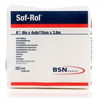BSN 9036 6 in. x 4 yard Sof-Rol Cast Padding Synthetic Rayon&#44; 6 Rolls per Ba