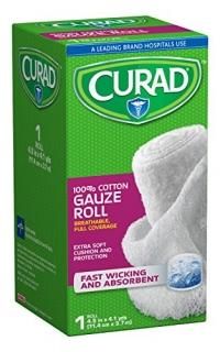 Curad CUR25865ERB Rolled Gauze Bandage 4.5 x 4 yd Pack of 24