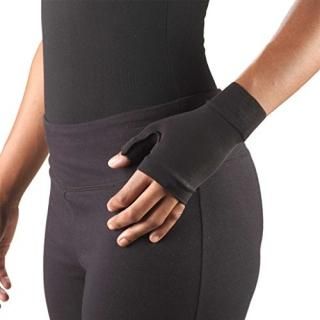 Truform Lymphedema Compression Gauntlet 20-30 mmHg Post Mastectomy Support Black