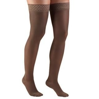 Truform Sheer Compression Stockings 30-40 mmHg Women's Thigh High Length 30 Deni