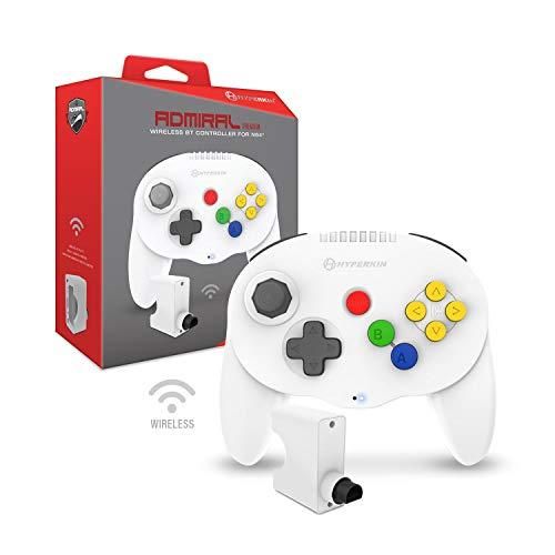 Hyperkin Admiral Premium BT Controller for N64 White Nintendo 64 Nijiiro Boueki