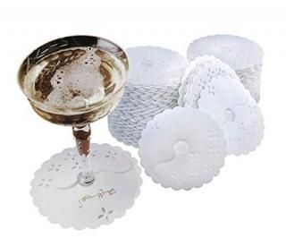 Regency Stem Wraps for the bases of stemmed glasses Bag of 125 Disposable Fabric