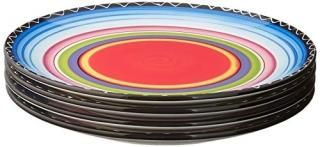Certified International Tequila Sunrise Dinner Plate 11-Inch Assorted Designs Se