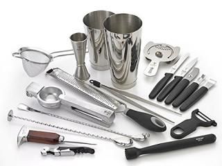 12-Piece Deluxe Stainless - Barfly M37102 12-Piece Deluxe Cocktail Set Stainless