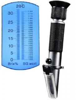 Aluminium - Ade Advanced Optics Beer Wort and Wine Refractometer Dual Scale - Sp