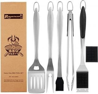 ROMANTICIST 6pc Heavy Duty Grill Accessories for Top Chef - Professional Grill T