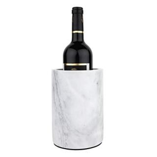 Homeries Marble Wine Chiller Bucket - Wine & Champagne Cooler for Parties Dinner