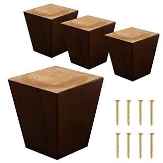 ComfortStyle Legs for Furniture Sofa Ottoman and Chair 4 Wood Feet Replacement S