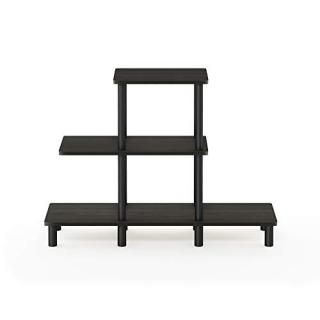 Furinno Turn-N-Tube 3-Tier Design Display Rack Espresso/Black