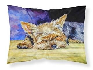 Caroline's Treasures 7357PILLOWCASE Yorkie Taking A Nap Fabric С L ޥ