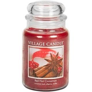 Village Candle Scented Large Jar 26oz - RED HOT CINNAMON by Village Candle