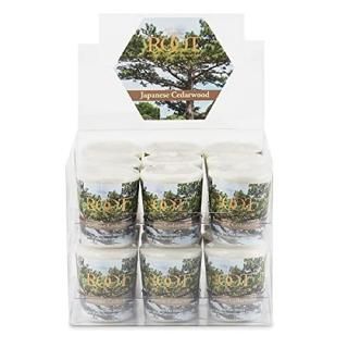 Japanese Cedarwood - Root Legacy 20-Hour Beeswax Votive Candles 18-Pack Japanese