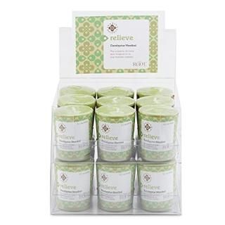 Root Candles 16269 Seeking Balance 20-Hour Votive Candles 18-Pack Relieve Eucaly