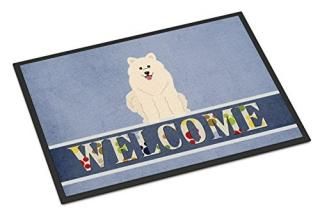Caroline's Treasures BB5611MAT Samoyed Welcome ɥޥå 18 x 27 ޥ顼