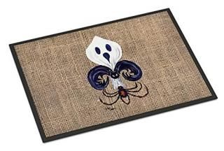 Caroline's Treasures Halloween Ghost Spider Bat Fleur De Lis Indoor or Outdoor D